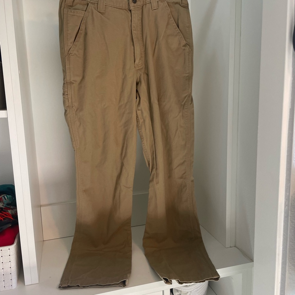 Carhartt Tan Chinos Classic Straight-Leg Pants